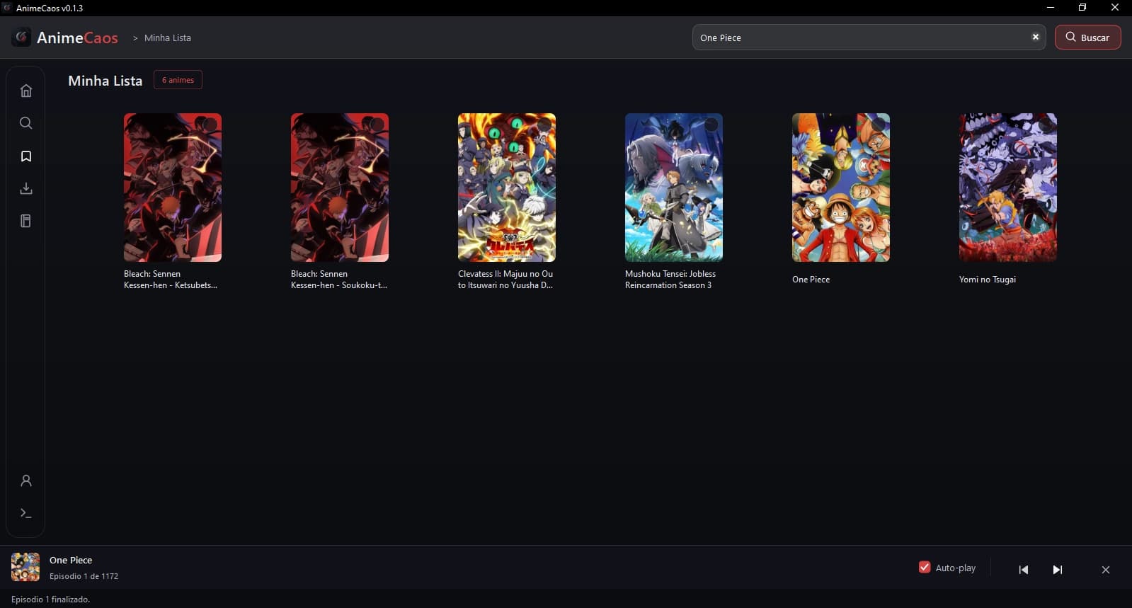 AnimeCaos - watchlist de animes